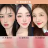 Rubor de tres colores productos originales maquillaje nude mate natural naranja duradero Rouge económico maquillaje para estudiantes rubor rosa azul liso
