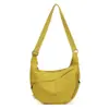 Bolso Cruzado para Mujer, Nuevo Estilo Coreano, Bolso de Hombro con Cremallera de Gran Capacidad, Bolso de Nylon tipo Bollo Versátil Casual para Estudiantes