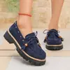 Sapatos Femininos Europeus e Americanos de Aumento de Altura, Mocassins com Franjas, Sapatos Únicos Versáteis, Marrom, de Amarrar, Estilo Britânico, para o Dia a Dia, Atacado, Tamanho Grande