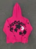 Blockbuster original de comercio exterior 450G chalecos acolchados de terciopelo para pastel sudadera con estampado de araña de espuma sudaderas Sp5der