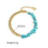 Pulseira DIY Feita à Mão de Pedras Naturais Irregulares de Cristal Corrente de Pedras Coloridas Splicing Pulseira Venda Quente Transfronteiriça