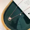 Colar Anel Cravejado com Diamantes em Prata Esterlina S925 para Mulheres Design de Nicho Ins Corrente Brilhante para Clavícula Joia para Presente de Confissão