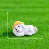 Micro Paisagem Desenho Animado Criativo Leitura e Rega de Flores Cachorro Boneca Casa de Boneca DIY Decoração Acessórios Mini Pequenos Enfeites