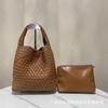 Cross-border estilo saco tecido feminino primavera e verão saco pequeno e leve feminino saco de grande capacidade cesta de legumes bolsa