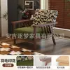 Conjunto de mesa e cadeiras de lazer para varanda um conjunto de três peças com uma mesa e duas cadeiras poltrona individual pequena estilo retrô vintage tamanho grande