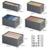 Caja de almacenamiento plegable estilo cajón de gran capacidad con diseño de patrón S sin compartimentos para almacenamiento de escritorio en casa y organización de ropa en el armario