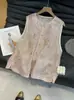 2026 Novo Modelo Novo Estilo Chinês Roupas Femininas, Fortemente Bordadas com Miçangas e Bordados, Colete Vintage Luxuoso, Top Exquisito
