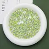 Ding Yi 10 mm Luna Fría Doble Color Arena Diamantada Brillo Fino Perlas de Resina Galvanizada de Alto Brillo Perlas Sueltas Perlas en Hilo Joyería DIY