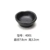 Vajilla Negra de Melamina Dos Compartimentos Tres Compartimentos Cuatro Compartimentos Plato Japonés para Salsa Dip Dip Plato para Fondue Salsa de Soya Chile Plato Condimentero