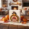 Porta Servilletas de Mesa Familiar Festivo con Forma de Elfo Enano Pavo de Acción de Gracias
