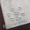 Accesorios Populares Dorados para Uñas con Temática de Mariposas, Ultra Brillantes, Lujo Ligero, Mariposa de Diamantes Rosas Girly, Decoraciones para Uñas en Forma de Corazón