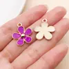 Colgante de Gota de Aceite de Flor Púrpura Soñador Margarita Tulipán Rosa Lirio Aretes Pulsera DIY Accesorios de Joyería Venta al por Mayor