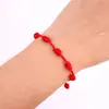 Pulsera de la Suerte de 7 Nudos de Moda Popular Transfronteriza Personalidad Simple Tejida a Mano Ajustable Conjunto de Cuerda de Mano para Pareja Amistad