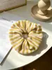 Gomas Elásticas para el Cabello de Alta Elasticidad para Mujer, Scrunchies de Lana Rayados de Gama Alta para Otoño e Invierno, Tamaño Grande, Suministro al por Mayor, Directo del Fabricante