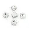 Acessórios de Joias DIY Prontos de Fábrica Diamante de Vidro com Formato Especial Acessórios para Roupas Decoração de Vestido de Noiva Garra D Quadrada Costura à Mão