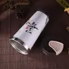 Taza de Viaje con Estatua de Buda de 420 ml con Exterior de Plástico e Interior de Acero Inoxidable 304, Taza de Café para Coche Resistente al Calor y Aislada
