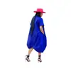 TW650 Verano Transfronterizo Europeo y Americano Cárdigan Vestido Holgado talla extra Color Sólido Moda Simple para el Trabajo Dulce Vestido de Manga Corta