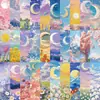30 Marcapáginas de Dibujos Animados, Lindos Retro Simples Estilo Cuaderno de Notas Materiales Artísticos Creativos, Colección de Tarjetas Marcapáginas de Papel para Lectura