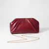 Nova Bolsa Feminina Plissada Exquisita em Formato de Nuvem, Bolsa Transversal Versátil, Bolsa de Corrente Moderna e Tendência, Bolsa de Festa
