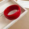 Pulsera Redonda Geométrica de Acrílico con Degradado Europeo y Americano, Pulsera Versátil de Gama Alta de Nicho, Joyería Elegante Sencilla de Moda