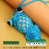 Bolsa de Huevo para el Festival del Bote del Dragón con Pollitos de Dibujos Animados, Red de Huevo Tejida a Mano con Hilo para Colgar en el Cuello de Niños, Bolsa de Huevo Terminada