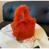 Bolsa de nube peluda al por mayor transfronteriza para mujer, piel sintética, para el hombro, portátil, con cadena, exquisita, de alta calidad, para la noche