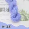 Hilo Acrílico Puro Hilo Retorcido de 4 Cabos Hilo para Zapatillas de Punto a Mano DIY Zapatos de Ganchillo Hilo para Cojín y Muñeca Acrílico Anti-Pilling Hilo de Tejer Acrílico