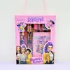 2018 conjunto de material escolar para estudantes apontador de lápis Jardim de Infância Ensino Fundamental conjunto de material escolar combinação conjunto de pequeno presente