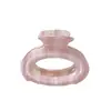 Pinza de Agarre Ovalada con Degradado de Crema Placa Francesa para Agarrar la Mitad de la Cabeza Pinza de Tiburón Accesorios para el Cabello de la Mitad de la Cabeza para Mujeres