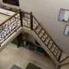 Enciclopédia de Acessórios para Corrimão de Escada de Ferro Forjado Grade de Escada de Ferro Forjado Cerca Corrimão de Villa Sótão Pátio Janela Saliente Duplex