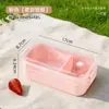 Caja de Frutas Frescas para Empacar Caja de Almuerzo para Picnic al Aire Libre Caja de Empaque Sellada de Grado Alimenticio con Agujeros Transpirables para Estudiantes para Trabajar