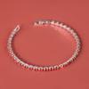 Pulsera de diamantes de imitación de moda europea y americana transfronteriza para mujer, suministro de accesorios, suministro de fábrica de joyería, joyería de personalidad simple exquisita fina