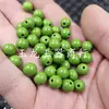 Cuentas de pino color verde oliva imitación, cuentas sueltas de jade imitación, cuentas cilíndricas verde oliva, cuentas espaciadoras y cuentas variadas para hacer joyería DIY