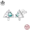Pendientes Avle Serie Navideña de Invierno S925 Pendientes de Reno Papá Noel Pendientes Joyería para Mujeres Venta al por Mayor