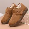 Zapatos de Algodón para Mujer 2026 Invierno Nuevo Estilo Zapatos de Algodón Cálidos con Felpa para Mujer Sin Cordones Suela Suave Antideslizante Velcro Mágico Zapatos de Mamá