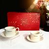 Série Jardim Francês Conjunto Retrô de Xícara e Pires para Café Caneca de Cerâmica Conjunto de Caixa de Presente de Luxo Xícara de Café Copo de Água