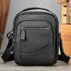 Bolso de hombro suave de cuero para hombre transfronterizo piel de vaca capa superior nuevo bolso casual de negocios bandolera multifuncional venta al por mayor
