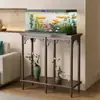 Suporte de flores, prateleira de flores, estante de chão para entrada de sala de estar, suporte de vaso de flores para varanda, prateleira de madeira maciça de vários níveis para aquário