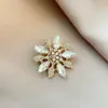 Broche Borboleta de Vidro de Luxo de Alto Padrão Transfronteiriço, Cristal Retro Incrustado com Diamantes, Elegante e Estiloso Broche para Blazer de Terno para Mulheres