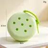 Bolsa de Agujero de Silicona con Dibujo Animado Spot, Mini Billetera para Monedas, Bolsa DIY para Cosméticos, Bolsa para Auriculares, Colgante para Llavero, Regalo