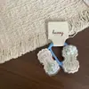 Nuevo Clip para el Cabello de Niña con Forma de Corazón de Encaje Azul Fresco, Goma para el Cabello, Pasador, Pinza Lateral, Banda Elástica