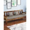 Sofá de Madera Maciza para Sala de Estar en Casa, Estilo Chino Nuevo Minimalista Moderno de Madera, Banco Combinado Fijo Multifuncional para Apartamento Pequeño Personalizable