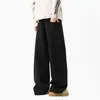 Calças Casuais Masculinas Estilo Americano Marca Tendência Calças de Perna Larga Retas Largas Estilo Outono e Inverno Corte Tridimensional Calças Masculinas Versáteis