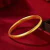 Pulseira Antiga de Herança Loach Costas Nicho Versátil Simples Joia de Alto Padrão Pulseira Sólida Fechada Fosca