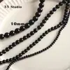 Nicho piedra natural ojo de tigre ágata negra cuentas de ábaco cuentas redondas pulsera collar con cuentas accesorios DIY material cuentas sueltas