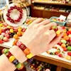 Colgante de Fruta de Manzana Roja y Arándanos 3D Lindo de Resina Simulada Accesorios para Pulseras Colgantes Hechos a Mano DIY