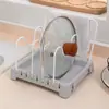 Rack de tampa de panela, mesa de corte de assento, tábua de corte, tábua de corte, mesa de cozinha, prateleira de armazenamento, rack de armazenamento, artefato de tampa de panela
