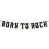 NACIDO PARA ROCKEAR decoración de fiesta temática de los años 50 letras de polvo dorado banderín banner al por mayor personalizado