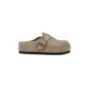 Sandalias Birkenstock casuales y cómodas de suela gruesa para aumentar la altura para mujer, nuevos modelos de moda versátiles de otoño 2026, mules de punta cerrada