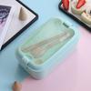 Lancheira para estudantes transfronteiriços, caixa de almoço para funcionários de escritório, lancheira de plástico selada de camada única, estilo japonês, lancheira portátil para forno de micro-ondas